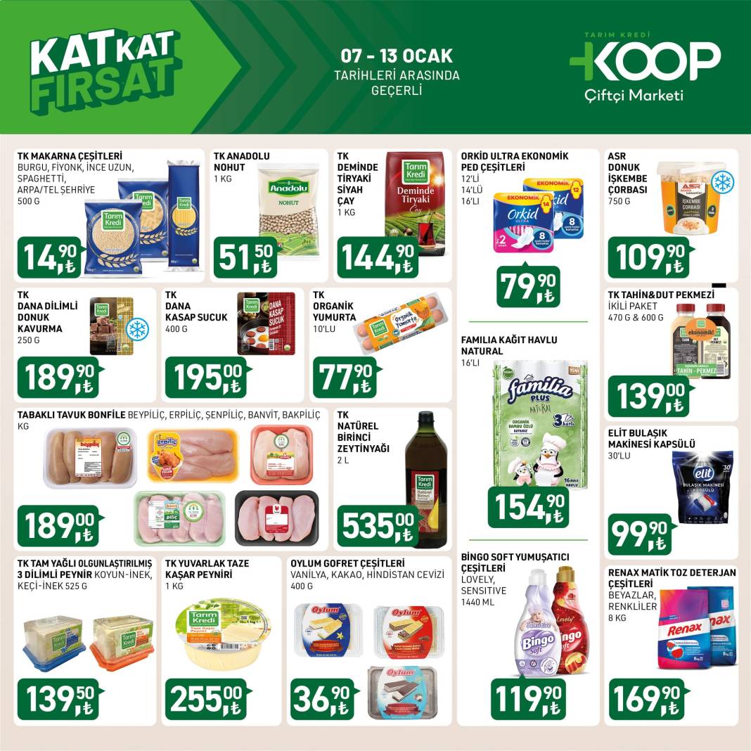 Adını Koop Çiftçi Marketi yapan Tarım Kredi, büyük indirimi başlattı 14